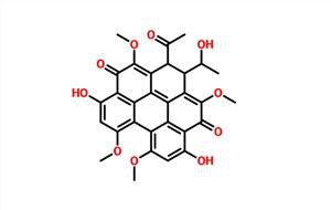 1-ацетил-1,2-дигидро-5,10-дигидрокси-2-(1-гидроксиэтил)-3,7,8,12-тетраметоксибензо[ги]перилен-4,11-дион CAS 24512-58-1