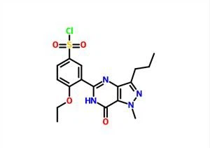 5- (5-Хлорсульфонил-2-этоксифенил) -1-метил-3-пропил-1,6-дигидро-7H-пиразоло [4,3-d] пиримидин-7-он CAS 139756-22-2