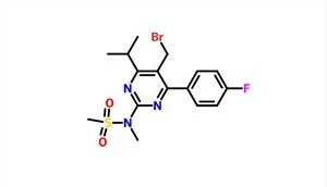N- [5-бромметил-4- (4-фторфенил) -6-изопропилпиримидин-2-ил] -N-метилметансульфонамид CAS 799842-07-2